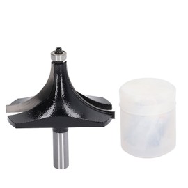 Roundover Router Bit 1/2in Shank 1/2x3‑1/2 Tungsten Carbide Round Over Cutter Tool