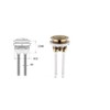 Housler® Brushed Brass Universal Toilet Dual Flush Button Fit 38mm