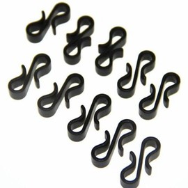 PSL Gutter Hooks Clips Lights Black Outdoor Christmas Xmas String Plastic Light Hooks Hanging Clips Guttering Mini Hang Weatherproof Plastic Clip Hooks for Festival Decoration Outside 25 pcs