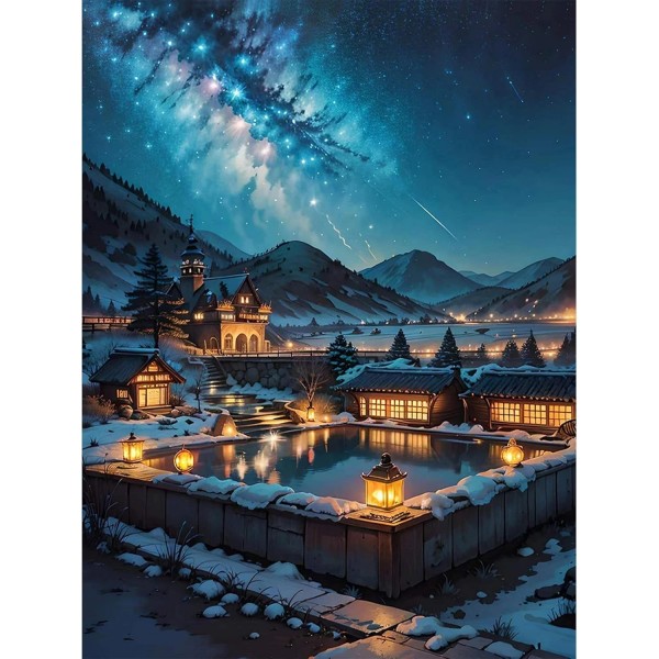 YIYUE Paint by Numbers Kit DIY Canvas Painting Set for