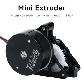 Upgrade 3D Printer Accessories Parts Lightweight Sherpa Dual Gear Mini Extruder with Motor Compatible with Ender3v2 Pro Cr10 Q5 Qq-S Voro2.4 V0.1 0.2