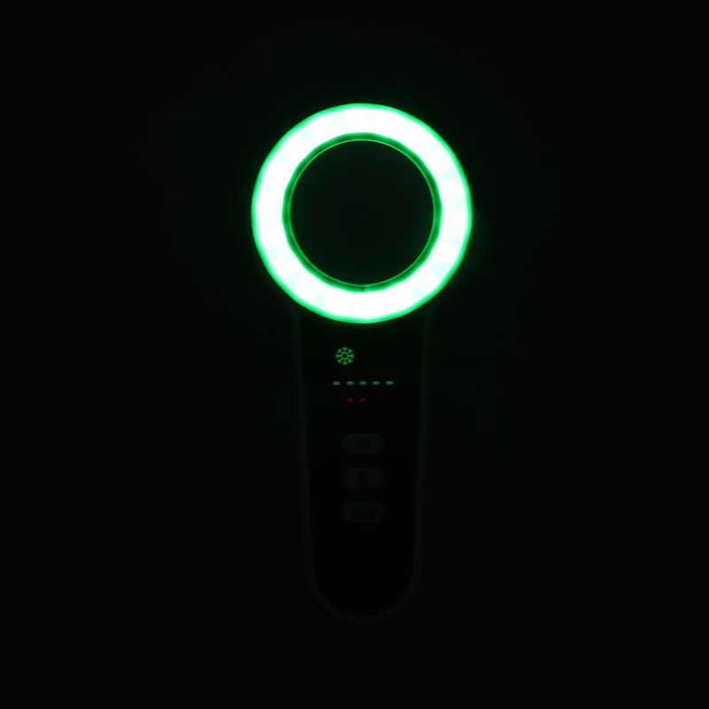 Hot Cold Facial Massager LED Light Heating Cooling Vibration Adjustable