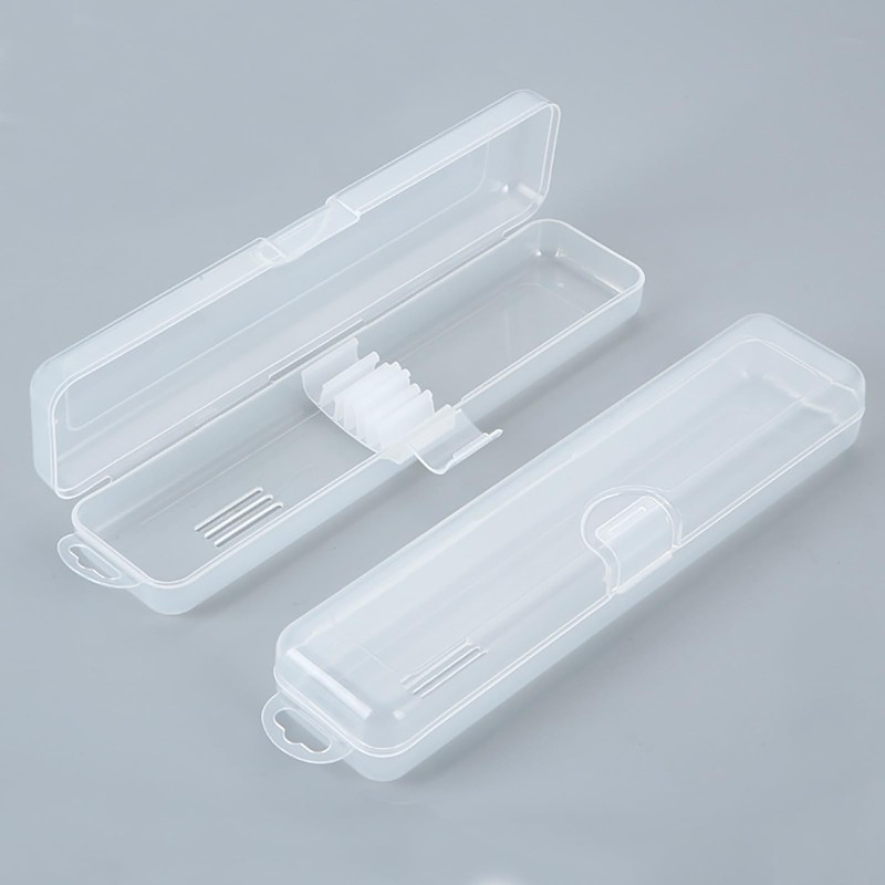 Fortunemee 4 pcs Travel Size Tongue Scraper Case Holder, Portable