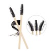 MyAoKuE-UP 100 Pack Bamboo Handle Mascara Wands Disposable Eyelash Brushes