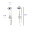 Blue Evil Eye Protection Hamsa Hand of Fatima Ear Jacket
