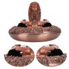 Metal Ashtray with Cover Retro Zinc Alloy Crafts Innovative Ornaments