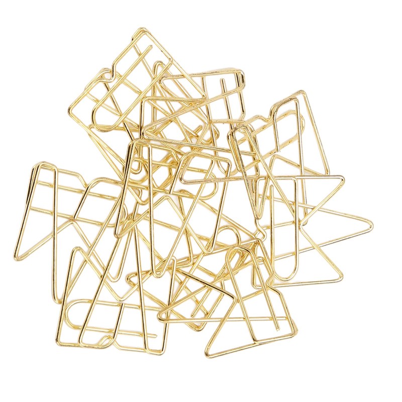 100PCS Metal Crown Paper Clips Multifunctional Rustproof Electroplating Process Prevent