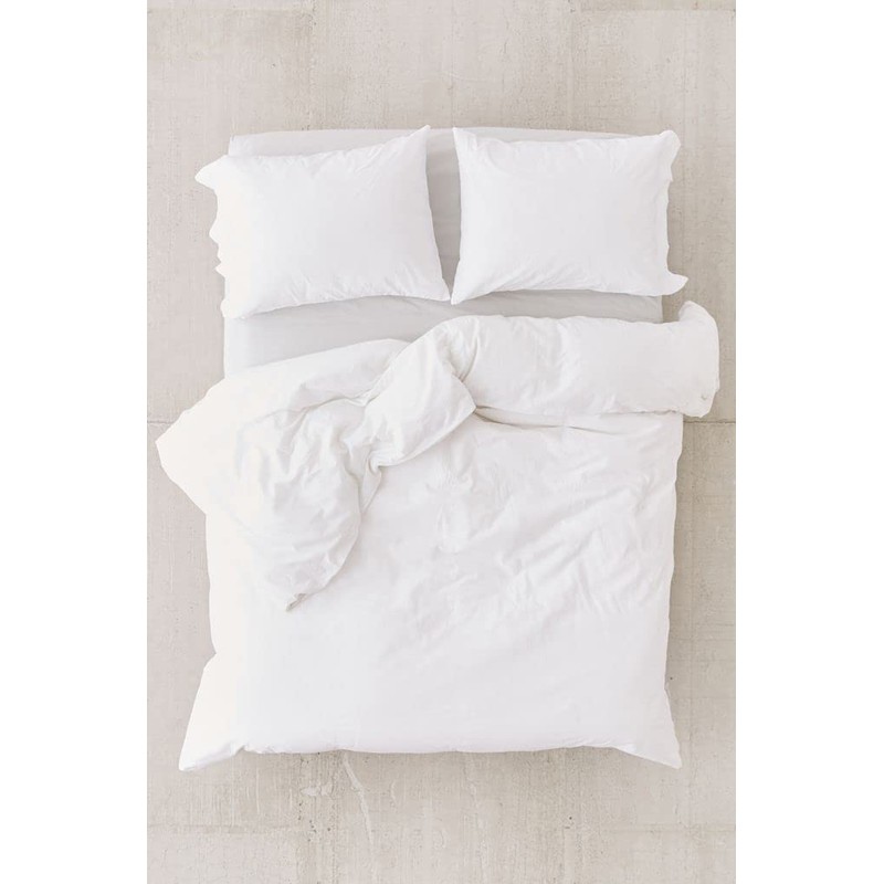Laam Linen Luxury Plain Dyed Duvet Cover With Pillowcase Cover
