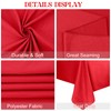 JALANCY 4 Pack Square Table Cloth 70x70 Inch Red Tablecloth