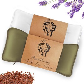 Hihealer Silk Eye Mask Set of 2 Lavender Weighted for Sleeping, Yoga, Spa, Meditation, Wet and Cold Compresses, Self-Care Relaxation Gifts Women