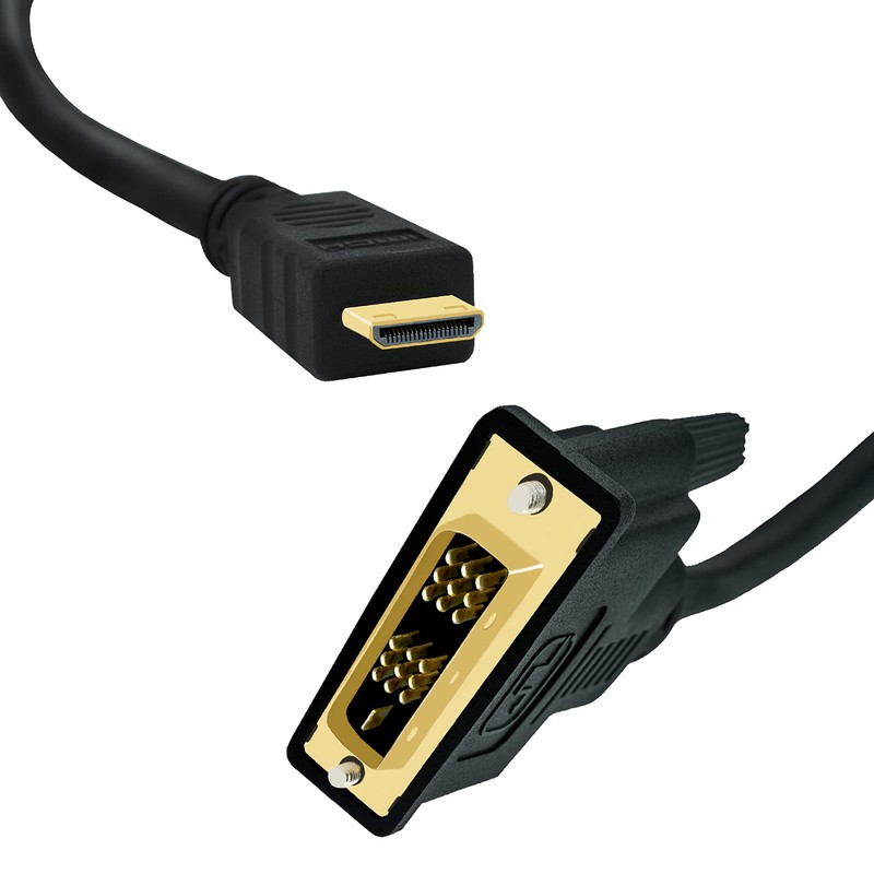 BIGtec 0.5 M Mini HDMI/DVI Cable/Gold-Plated Adapter - Plug To