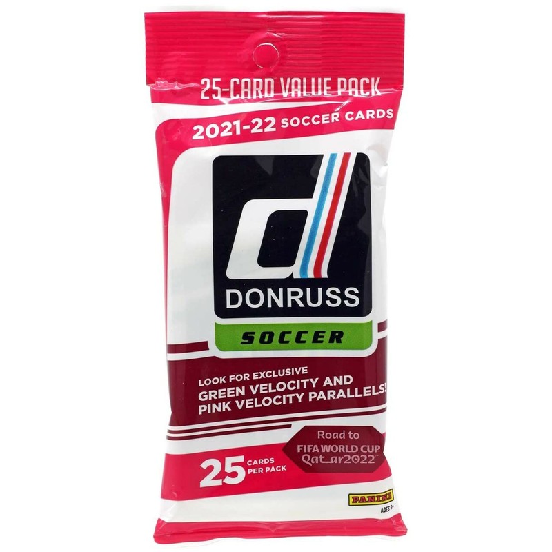 2021/22 Panini Donruss Soccer CELLO/FAT PACK/VALUE box (12 pks/bx)