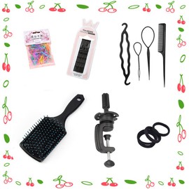 Training dummy head 60% Real Hair Professional Cosmetology Mannequin Manikin Dolls Head, Styling Model for Hairdresser Hair set includes small desktop stand (yellow)