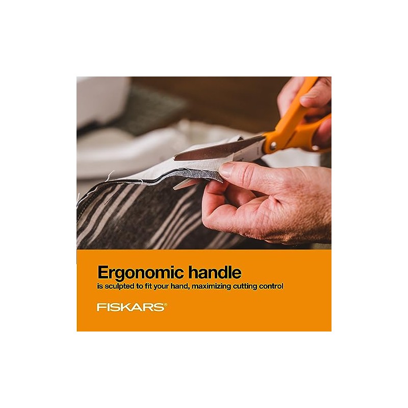 Fiskars 194510-5001 The Original Orange Handled Scissors, 8 "