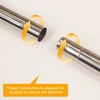 SEAYNFESH Bed Canopy Frame Queen Size,Stainless Steel Bed Post Poles