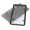 License Plate Frame Cover Set Standard Fit Smoky UV Resistant