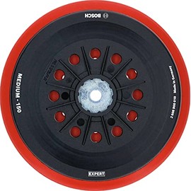 Bosch Professional 1x Expert Multihole Backing Pad (for Bosch, Medium Version, Diameter 150 mm, Random Orbital Sander Accessories) Compatible with GEX 125-150 AVE, GEX 150 AC and GEX 150 Turbo.