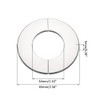 Wall Split Flange, Stainless Steel Round Escutcheon Plate for 1.34"/34mm