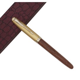 Ranvi Jinhao 85 Fountain Pen Extra Fine Nib 0.38mm(Walnut)