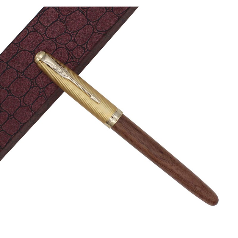 Ranvi Jinhao 85 Fountain Pen Extra Fine Nib 0.38mm(Walnut)