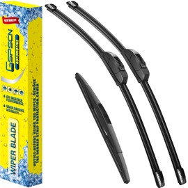 GSPSCN 3 Wipers Replacement for Mitsubishi Outlander Sport 2024-2011，RVR 2022-2010，ASX 2015-2013 Original Equipment Windshield Wiper Blades 24"+21"+10" (set of 3) J hook