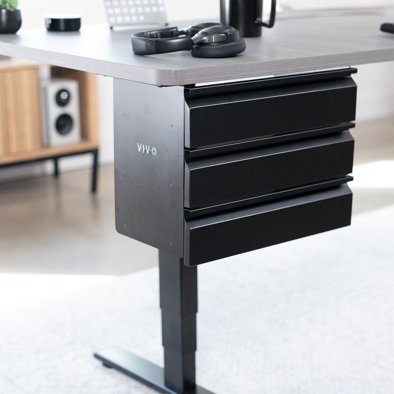VIVO 16 in Slide Out Dual Tier Storage Drawer, Under