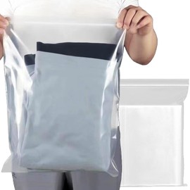 DITK-U 20 Pcs Clear Clothing Storage Bag Clear Resealable Storage Bag 2.5 Gallon 12" x 16" Reclosable Jumbo Bags for Household, Clothes,Travel, T-shirts Packing