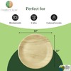Charity Leaf Disposable Palm Leaf 9" Round Plates (200 pieces)