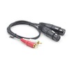 [WV2148-1.5] WYVERN AUDIO XLR Cannon (Female/Black) x 2-RCA Pin x