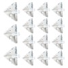 MOROBOR Acrylic Corner Brackets Clear 3 Hole Angle Joint Brackets