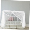 IWOWHERO Portable Crib Bed Net Cover with Installation Fit Nordic