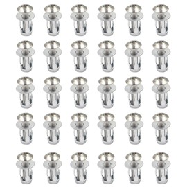 30 Sets Jack Nuts,Petal Nuts,M5*25MM Carbon Steel Expansion Nut,Hollow Wall Nut,Thins Fixings Dowel for Hollow Wall Iron Skin Line (Assortment Kit)