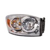 HEADLIGHTSDEPOT Chrome Housing Halogen Headlight Compatible with Dodge Ram 1500