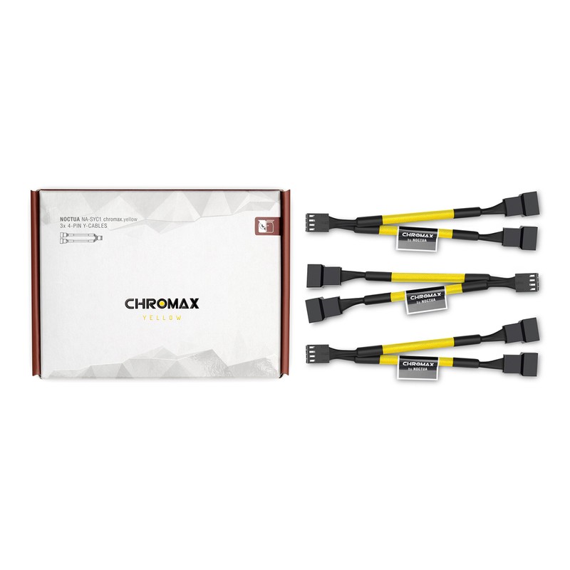 Noctua NA-SYC1 chromax.Yellow, 4-Pin Y-Cables (Yellow)