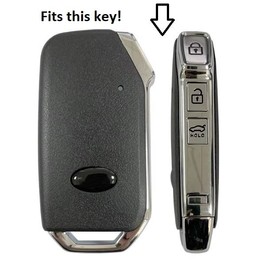 StyleC Remote key cover compatible with KIA Sportage ProCeed Sorento GT Stinger Cerato key protector (Blue/White)