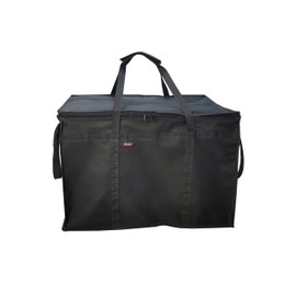 ATYARD Insulated Pizza Delivery Bag, 23" x 14" x 15" Pizza Warmer Bags for Carry Hot, Insulated Food Delivery Bag, Insulated Grocery Bags, Black, 1-Pack