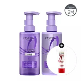L'Oreal Paris [로레알파리][수분볼륨UP] 로레알파리 히알루론산 두피샴푸 440ml+히알루론산 컨디셔닝 헤어팩 440ml [... L'Oreal Paris Hyaluronic Acid Scalp Shampoo 440ml + Hyaluronic Acid Conditioning Hair Pack 440ml