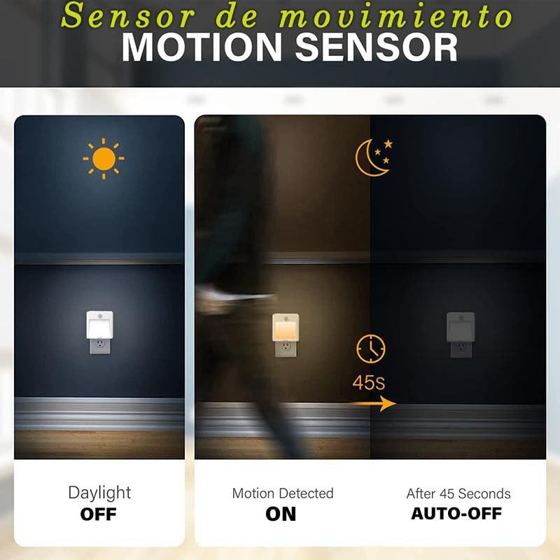 Motion Sensor Night Light (Pack of 2) Night Light for