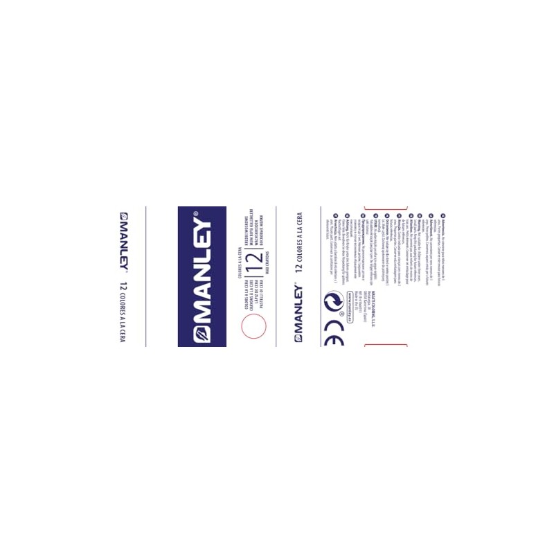 Manley mnc04577 – Pack of 12 Crayons, hellviolett