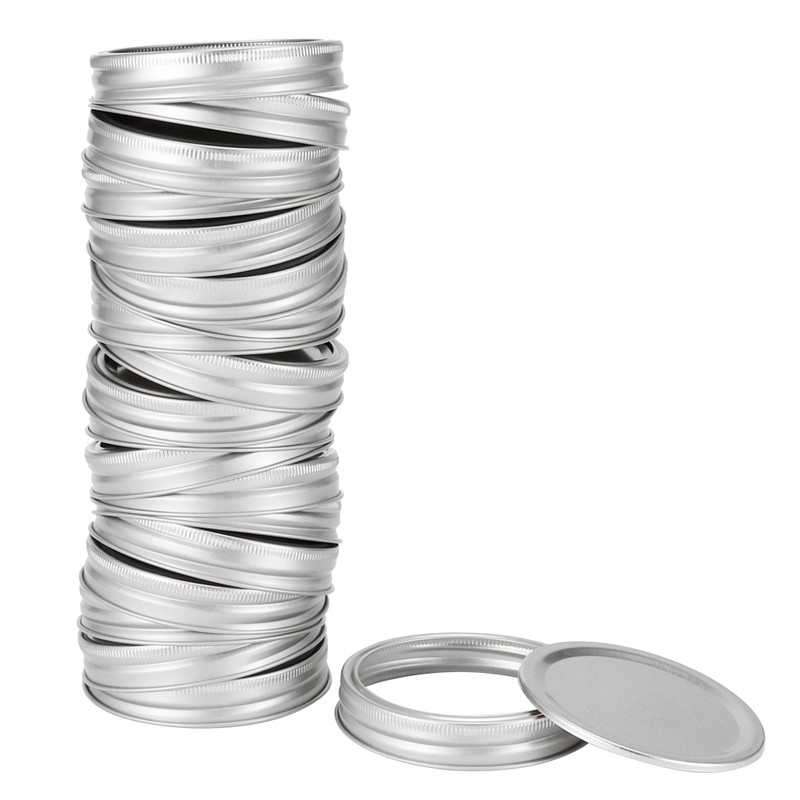 Stainless Steel SplitType Mini Glass Jar Lids Container Sealing Cover
