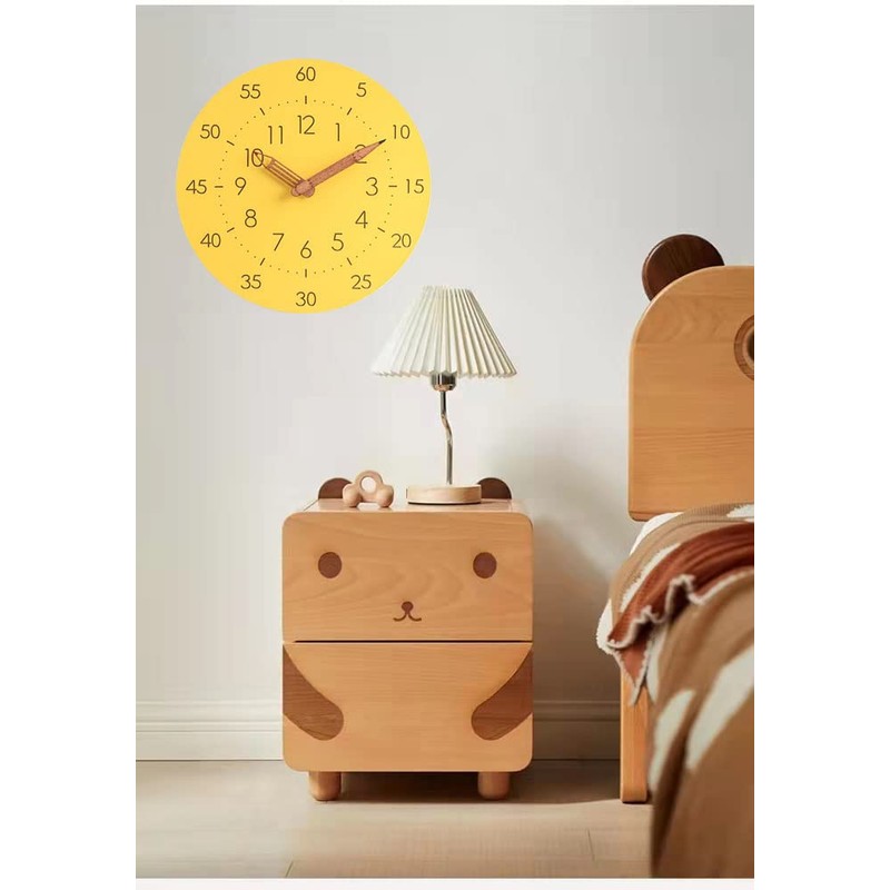 §BOMU-TECH∞BOMU Wall Clock, Educational Clock, Wall Mounted, Learning Clock, Educational