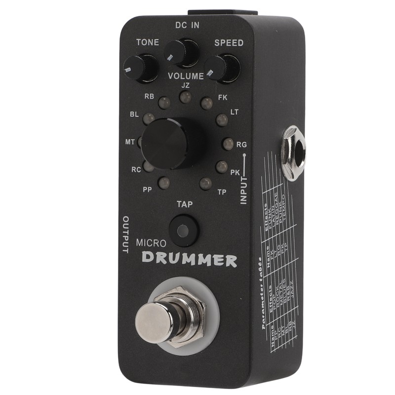 Drum Machine Pedal 121 Drum Loops Electric Guitar Monoblock Effect
