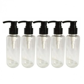 Transparent pump dispenser container empty cosmetic refill container / 투명 펌프 디스펜서 용기 공병 화장품 리필용기