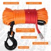 Aomifunny Synthetic Winch Rope,1/4" x 50 ft 10000Lbs Winch Rope