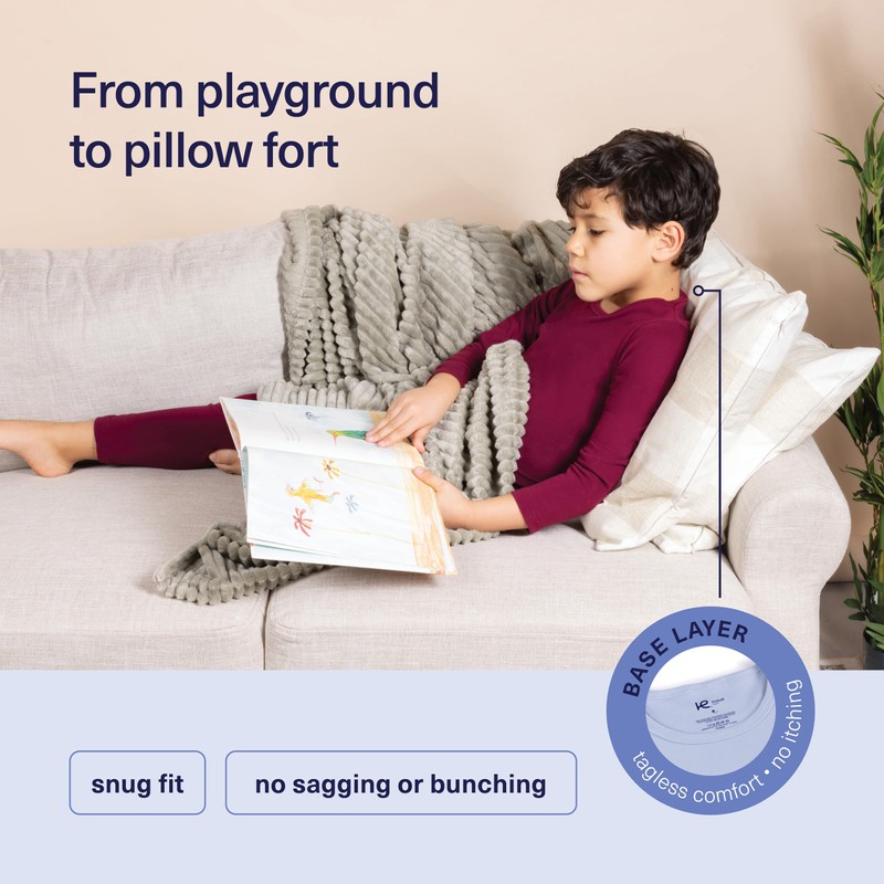 Ropa interior térmica para niños y niños, conjunto de ropa