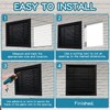 Gisafai 2 Pcs 26" x 26" Gable Vent Aluminum Alloy