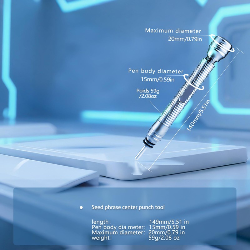 Tungsten Steel Glass Breaker Pen – Multi-Functional Tool for Emergency