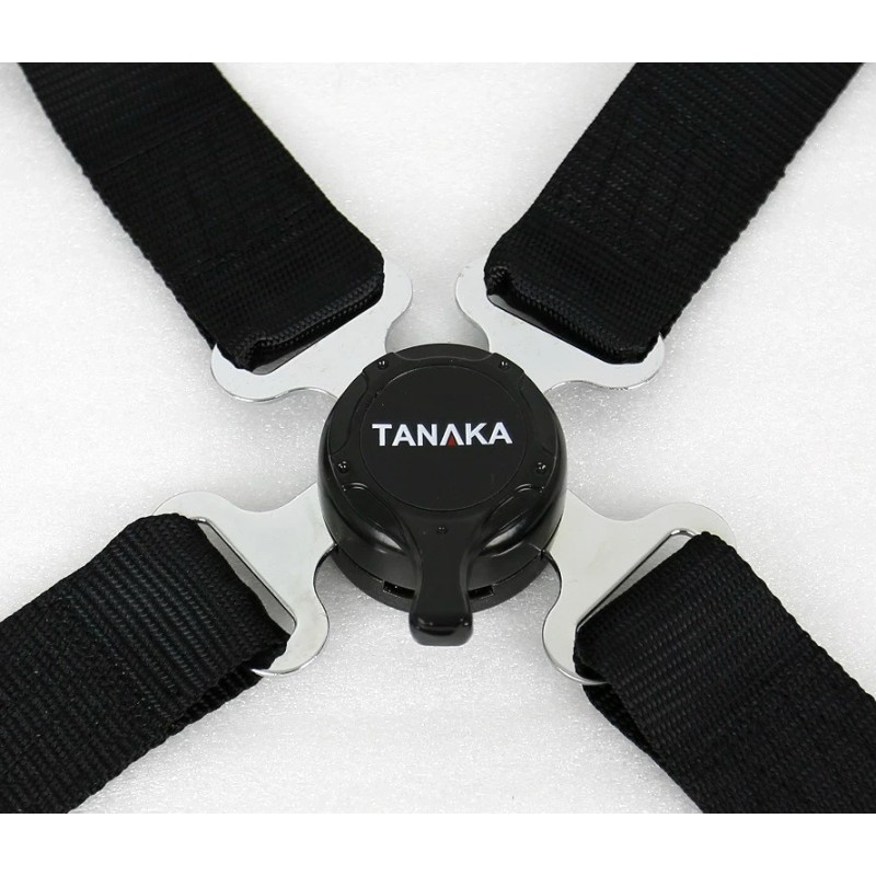 TANAKA BLACK 4 POINT CAMLOCK QUICK RELEASE RACING SEAT BELT