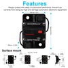135 Amp Waterproof Circuit Breaker,NOWEIERTON,with Manual Reset,12V-48V DC,30A-300A,for Car Marine