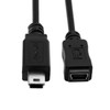 cablecc Mini USB B Type 5Pin Male to Female Extension